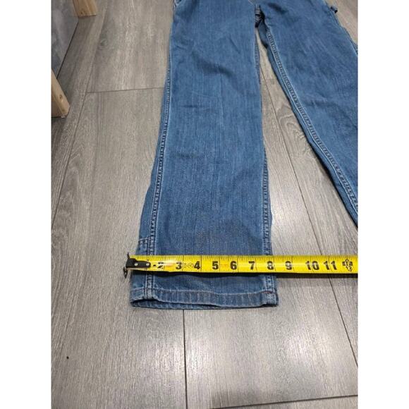 Dickies Women’s Relaxed Fit Bib Y2K preppy Overalls Jumpsuit Mid Wash XS A004182 - Picture 4 of 15